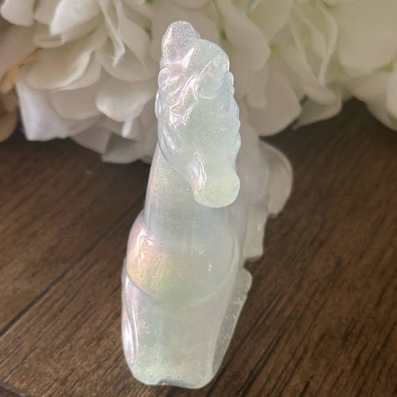 Handmade * Purple Shimmer Resin Unicorn - Picture 4 of 4